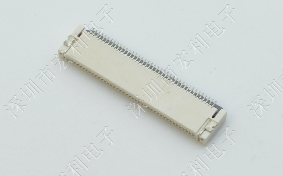 0.5mm-32P上下接后翻盖式 FFC/FPC扁平电缆插座连接器 软排线插座